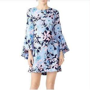 Lilly Pulitzer NWOT Kayla Stretch Dress, Bright Navy Amore, Size 0